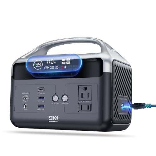 Fast Charging Portable Power Station - DaranEner 179.2Wh LiFePO4 Battery, Solar Generator w/2 300W (Surge 600W) AC Outlets, Camping Generators for Home/Travel/Hunting (Solar Optional)