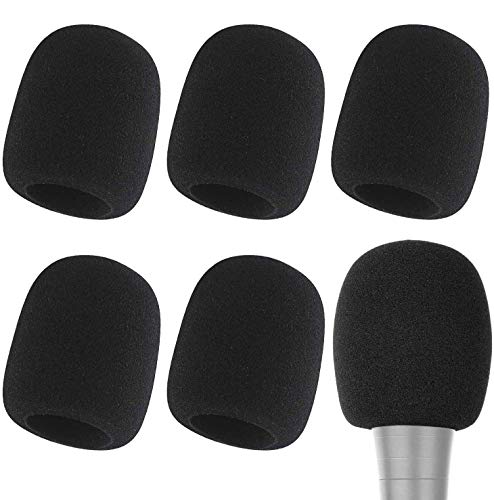 Microphone Cover - Foam Mic Covers Windscreen Suitable for Most Standard Handheld Microphone 6 PCS