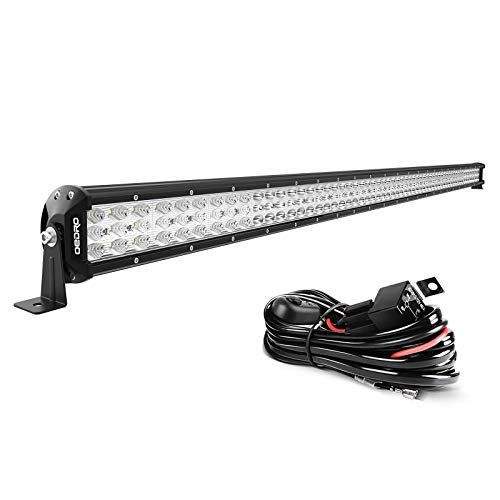OEDRO LED Light Bar 50 Inch 758W Tri-Row Spot Flood Combo Led Work Light 48000LM, Off Road Waterproof Driving Fog Lamp for Boat Jeep Truck SUV 4WD 4X4 ATV UTV Pickup Tractor with Wiring Harness