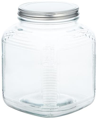 Anchor Hocking AHG17 Crystal Glass Gallon Cracker Jar, 1 gal, Clear