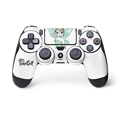 Skinit Decal Gaming Skin Compatible with PS4 Controller - Officially Licensed Disney Tinker Bell Watercolor Fairy Art Design