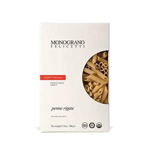 Monograno Felicetti Kamut Penne Rigate Pasta Italian Organic Non-GMO 17.6oz (500g)