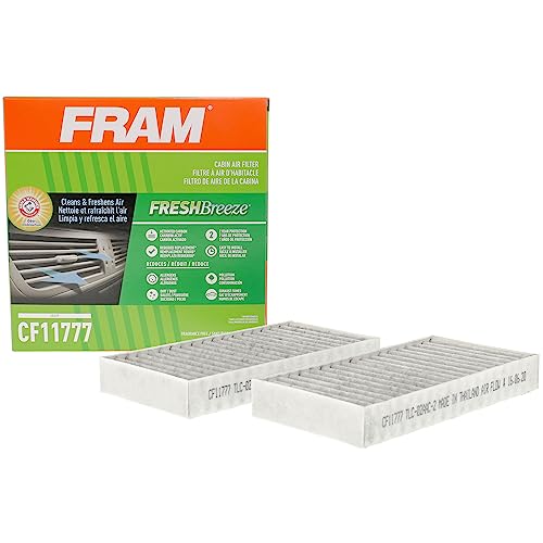 FRAM Fresh Breeze Cabin Air Filter with Arm & Hammer Baking Soda, CF11777 for Select Jeep Vehicles, (Pack of 1)