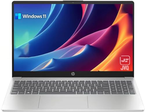 HP hp Newest 15.6'' Anti-Glare HD Laptop, Intel Quad-core Processor, 16GB RAM, 128GB SSD+ 128GB USB Storage, Office 365 1-Year, Up to 11 hrs Long Battery, Win11 S, Silver