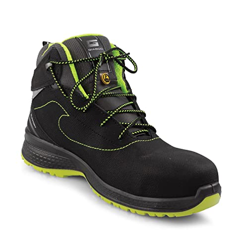 Giasco Composite Non-thermic Toe Cap Work high Shoe for Men – Lightweight Work High Shoe for Men (us_Footwear_Size_System, Adult, Men, Numeric, Medium, Numeric_9) Black