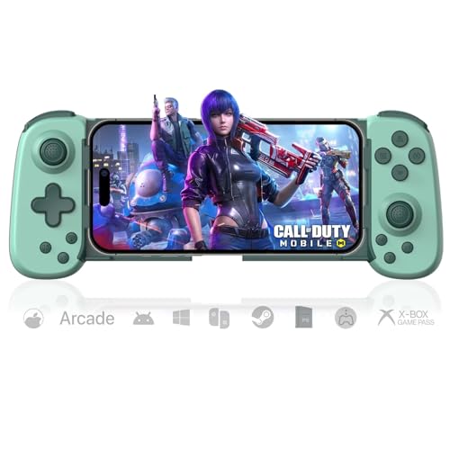 arVin Mobile Gaming Controller for Android, iOS with Phone CASE Support, Wireless Gamepad for iPhone/iPad/Samsung/Tablet/Switch/PS4/PC - Play Xbox Cloud Gaming/PS Remote Play/Steam Link/GeForce Now