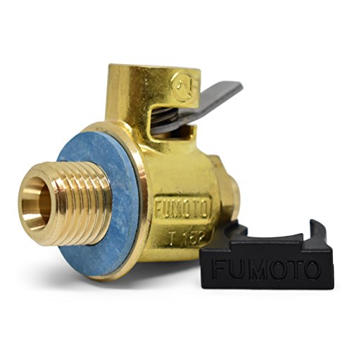 Original Fumoto F108S FS-Series Drain Valve with Short Nippple with Lever Clip, BRONZE, 16mm-1.5