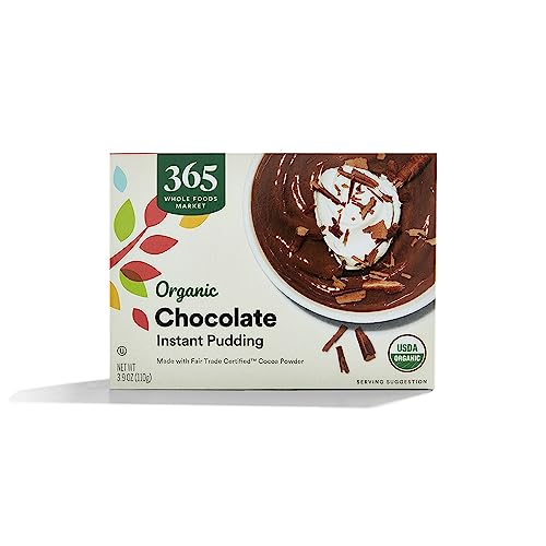 365 by Whole Foods Market, Organic Instant Chocolate Pudding Mix, 3.9 Ounce
