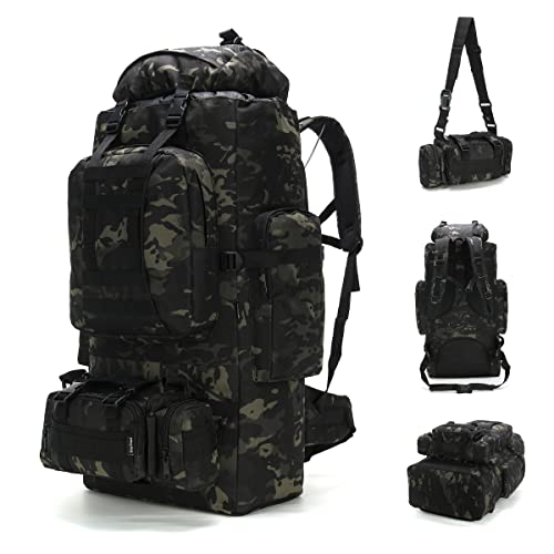 King'sGuard 100L Camping Hiking Backpack Molle Rucksack Military Camping Backpacking Daypack