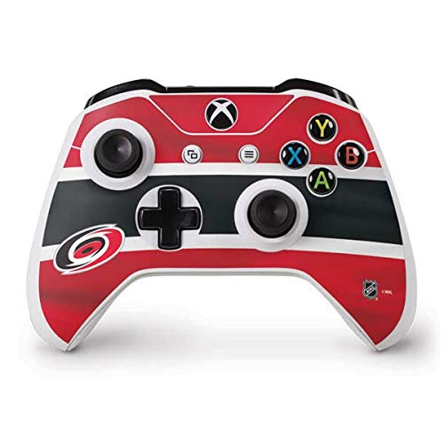 Skinit Decal Gaming Skin Compatible with Xbox One S Controller - Officially Licensed NHL Carolina Hurricanes Jersey Design