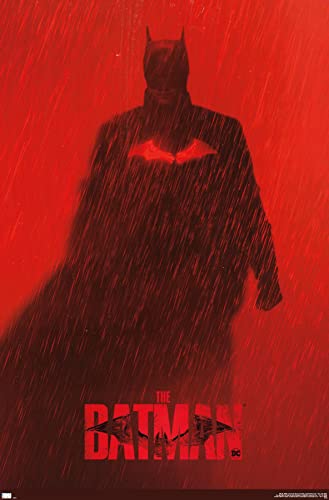 Trends International DC Comics Movie The Batman - Batman Teaser One Sheet Wall Poster, 22.375' x 34', Premium Unframed Version