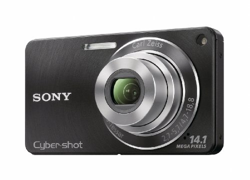 Sony DSC-W350 14.1MP Digital Camera with 4x Wide Angle Zoom with Optical Steady Shot Image Stabilization and 2.7 inch LCD (Black)