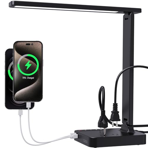 cozoo Headphone Stand with USB Charger Desktop Gaming Headset Holder Hanger with 3 USB Charging Station and 2 Outlets Power Strip,USB C Charger Block,65W GaN Charger Fast USB C Charging Station
