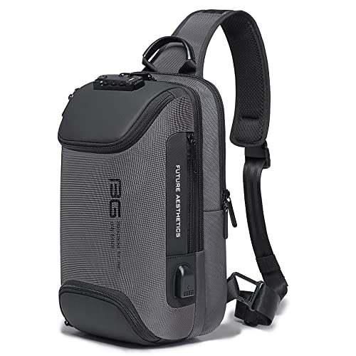 BANGE Sling Bag Anti Theft, Waterproof Men's Chest Bag Shoulder bags Crossbody Sling Backpack for Men