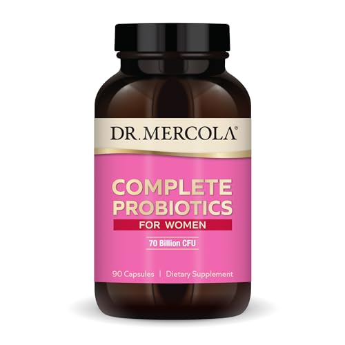 Dr. Mercola Complete Probiotics for Women 70 Billion CFU, 90 Servings (90 Capsules), Dietary Supplement, Supports Digestive Health, Non GMO