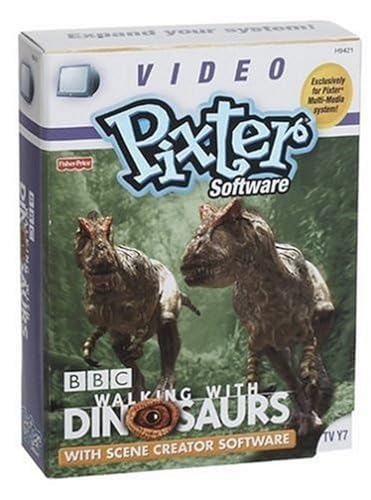 Fisher-Price Pixter Video Software BBC Walking with Dinosaurs with Scene Creator Software