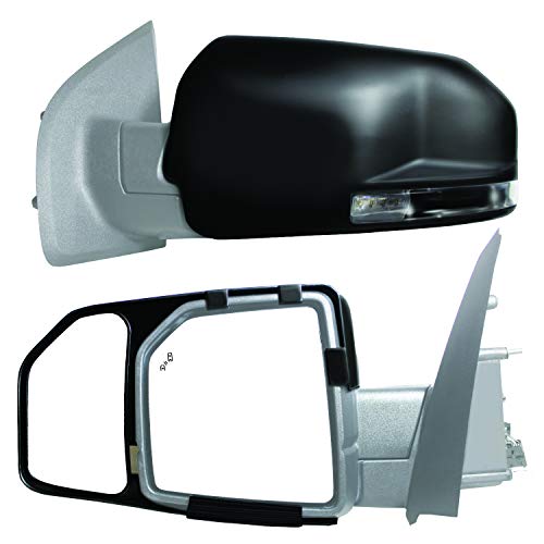 K Source K-Source 81850 Snap-On Towing Mirrors For Ford F150 (15+), Black