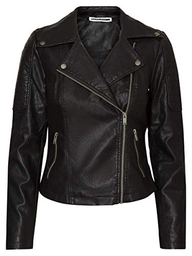 Noisy May Nmrebel Jackets Women Black - S - Leather Jackets/Imitation Le Outerwear