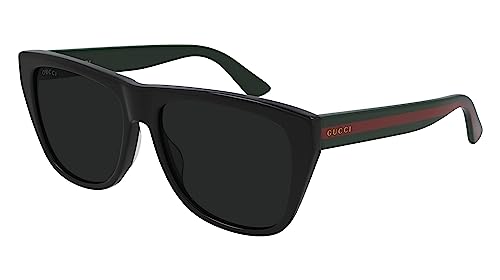 Gucci GG 0926S 001 Black Plastic Square Sunglasses Grey Lens, Men