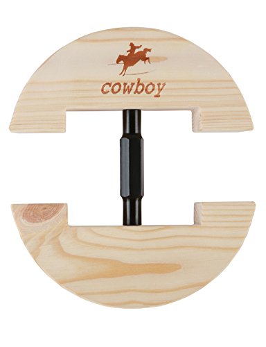 Cowboy Hat Stretcher,Large Size 7 1/2 to 10 5/8-Colourful Adjustable Buckle Heavy Duty(Large, Black)