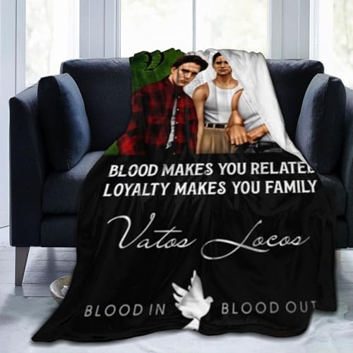 waojackal Blood in Blood Out Blanket Flannel Fleece Lightweight Throw Blankets for Living Sofa Room Bed Decoration 40'X30'