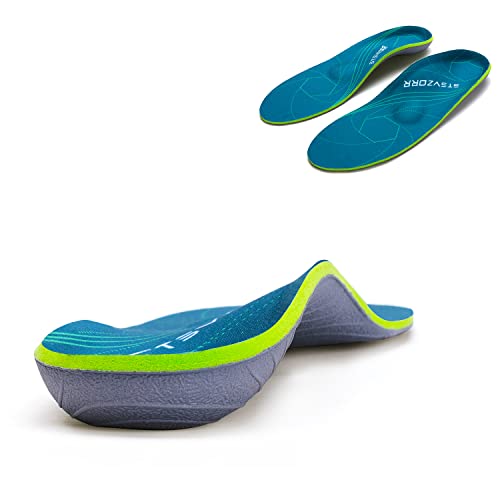 Orthopedic Insoles Plantar Fasciitis Arch Support Flat Feet Heel Spurs and Foot Pain Running Shock Absorption Inserts MEN (6-6 1/2) | WOMEN (8-8 1/2)