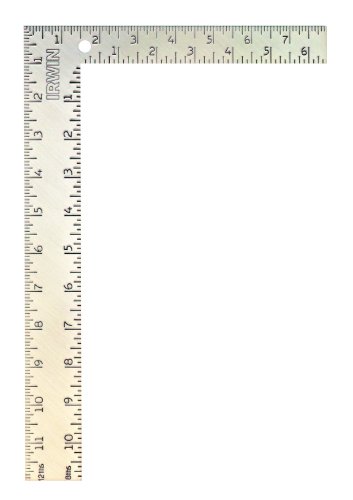 IRWIN Tools Carpenter Square, Steel, 8-Inch by 12-Inch (1794462) , Silver