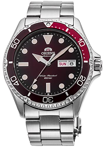 Orient Japanese Automatic Diving Watch with Stainless Steel Strap, Silver, 22 (Model: RA-AA0814R19B)