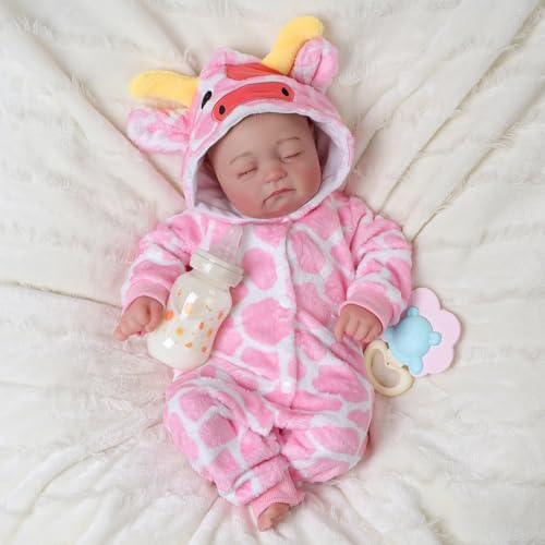 BABESIDE Reborn Baby Dolls Girl, 20-Inch Cute Soft Body Realistic-Newborn Baby Dolls Poseable Sleeping Real Life Lifelike Baby Dolls w/Doll Accessories for 3+ Year Old Girls