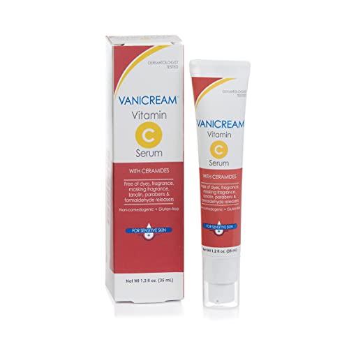 Vanicream Vitamin C Serum - Free of Dyes, Fragrance, Masking Fragrance, Lanolin, Parabens & Formaldehyde Releasers - For Sensitive Skin - 1.2 Fl Oz
