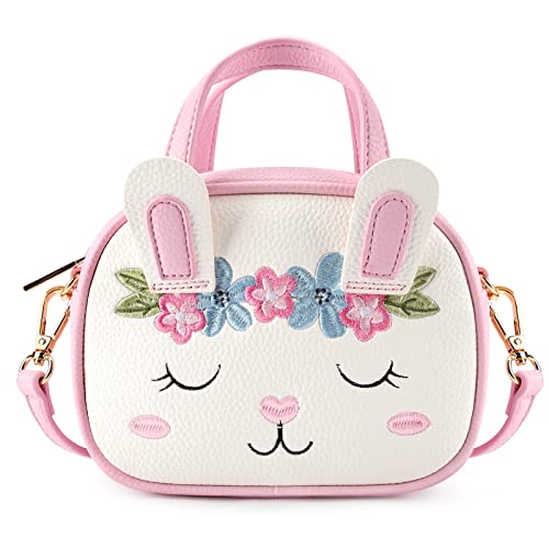mibasies Toddler Purse for Little Girls Handbags Kids Age 3-8 Bunny purse
