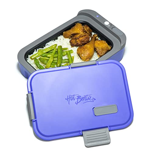 Hot Bento – Self Heated Lunch Box and Food Warmer – Battery Powered, Portable, Cordless, Hot Meals for Office, Travel, Jobsite, Picnics, Outdoor Recreation, Kitchen Meal Prep