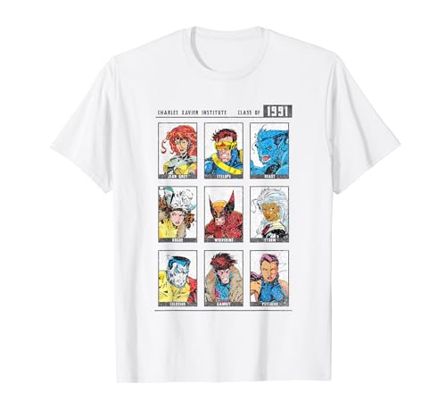 Marvel X-Men Charles Xavier Institute Class Of 1991 Yearbook T-Shirt