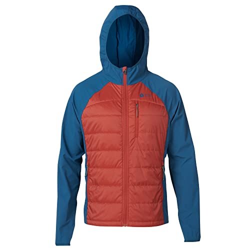 Sierra Designs Men's Hooded Hybrid Borrego Jacket with Insulated Core for Hiking