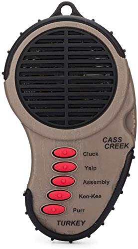 Cass Creek Ergo Turkey Call, CC969, Handheld Electronic Game Call, Compact Design, 5 Calls In 1, Expert Calls for Everyone