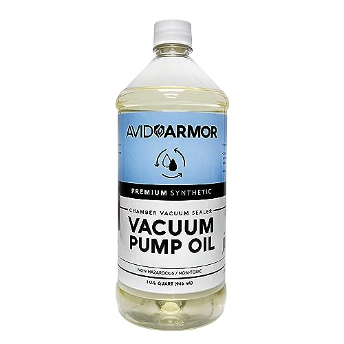 Avid Armor Vacuum Pump Oil Synthetic 46 Viscosity Oil for Chamber Vacuum Sealers 32 oz / 1 Quart VPOQT46