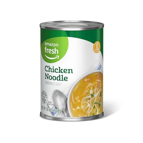 Amazon Fresh, Chicken Noodle Soup, 10.5 Oz (Previously Happy Belly, Packaging May Vary)