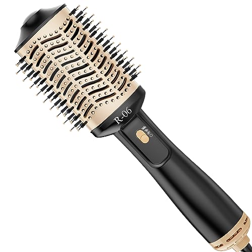 Lopeie Hair Dryer Brush Blow Dryer Brush in One, 4 in 1 Hair Dryer and Styler Volumizer with Oval Barrel, Professional Salon Hot Air Brush for All Hair Types