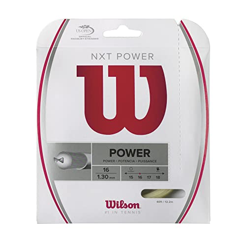 Wilson NXT Power 16 Tennis String - Set, White