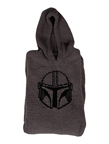 Barefoot Dreams THE MANDALORIAN COZY, Unisex Hooded Jacket, Long Coat Design, Fall and Winter Outerwear-One Size Graphite