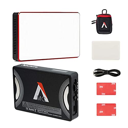 Aputure Amaran MC RGBWW Mini On Camera Video Light,3200K-6500K,CRI/TLCI 96+,HSI Mode,Support Magnetic Attraction,App with USB-C PD and Wireless Charging