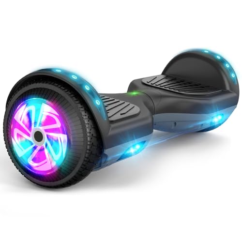 FLYING-ANT Hoverboard, Hoverboard with Bluetooth and LED Lights Self Balancing Electric Scooter 6.5' Two-Wheel Hoverboards for Kids and Teenagers