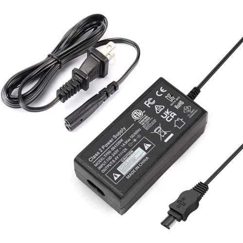 UORLEN AC-L100 AC Power Adapter Charger for Sony Handycam Hi8 CCD-TRV338 TRV328 TRV318 TRV308 TRV228 TRV138 TRV128 TRV118 TRV108 DCR-VX2100 TRV830 TRV820 TRV510 DCR-DVD100 DVD200 DVD300