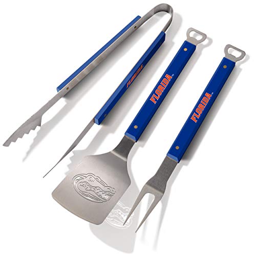 YouTheFan NCAA Florida Gators Spirit Series 3-Piece BBQ Set , Stainless Steel , 22' x 9'