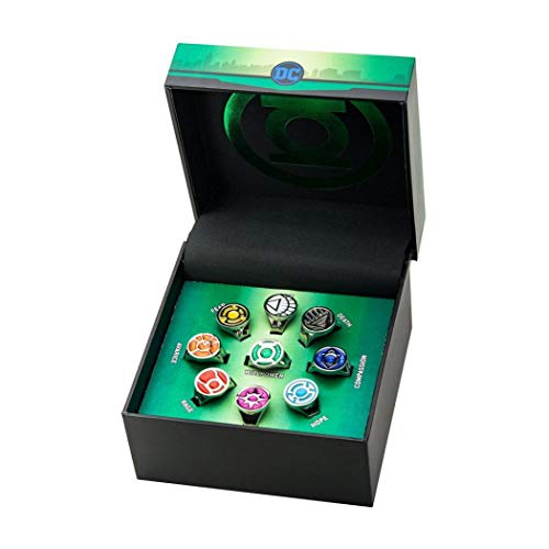 SalesOne LLC DC Comics Green Lantern Power Rings Emotional Spectrum Power Rings | 9 Ring Set
