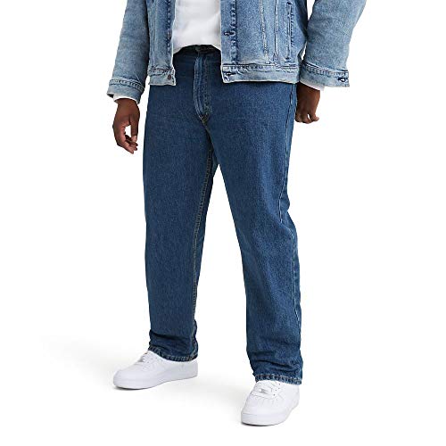 Levi's Men's 505 Regular Fit Jeans (Also Available in Big & Tall), Dark Stonewash, 31W x 34L