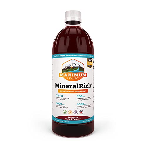 Maximum Living MineralRich Minerals Supplement - 32 oz (32 oz (Pack of 1), MineralRich)