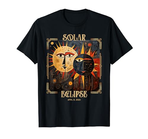 Art Solar Eclipse Shirt 2024 Sun Totality April 8th America T-Shirt