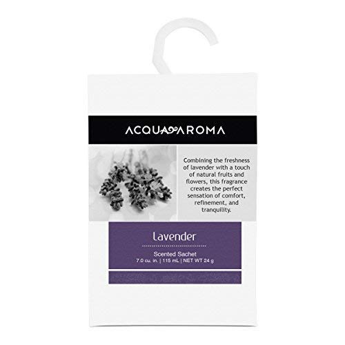 Acqua Aroma Lavender Scented Sachet 7.0 cu. in. (115mL/24g) - Pack of 3 Sachets