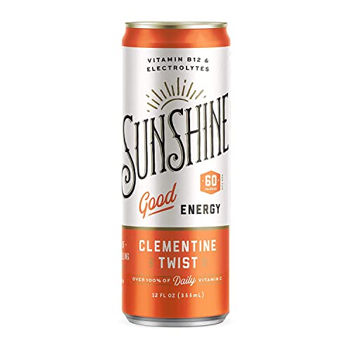 Sunshine Beverages, LLC Good Energy Drink, Clementine Twist, 12 Fl oz (Pack of 12)